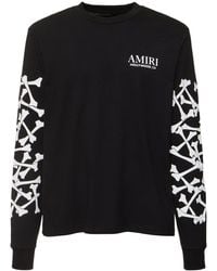 Amiri - Bones Stacked Cotton Long Sleeve T-shirt - Lyst