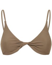 Totême - Dreieckiges Bikinioberteil Mit Twist-front-design - Lyst