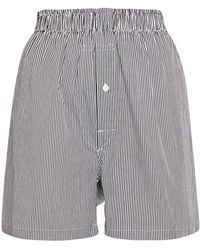 Maison Margiela - Shorts in jersey di misto cotone - Lyst