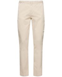 BOSS - Pantalones de algodón slim fit - Lyst