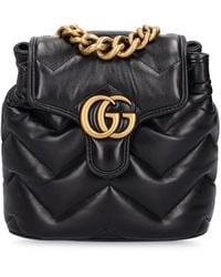 Gucci - gg Marmont Leather Backpack - Lyst
