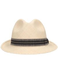 Borsalino - Trilby Straw Panama Hat - Lyst