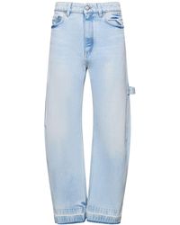 Stella McCartney - Jeans anchos de denim - Lyst