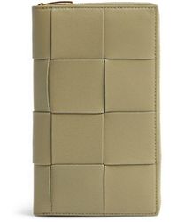 Bottega Veneta - Cassette Leather Zip Around Wallet - Lyst