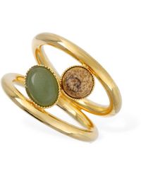 D'Estree - Louise Double Stone Ring - Lyst