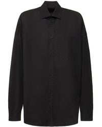 Balenciaga - Camicia in popeline di cotone - Lyst