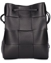 Bottega Veneta - Small Intreccio Leather Bucket Bag - Lyst
