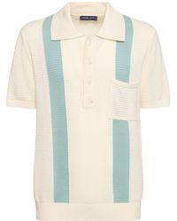 Frescobol Carioca - Clemente Cotton Crochet Polo Shirt - Lyst