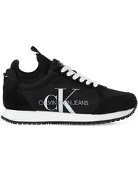 calvin klein black womens trainers