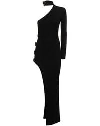 GIUSEPPE DI MORABITO - One Sleeve Stretch Cotton Maxi Dress - Lyst