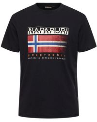 Napapijri - T-shirt Aus Baumwolle "s-kreis" - Lyst