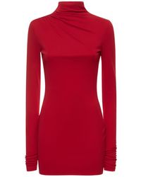ANDAMANE - Parker Stretch Jersey Cutout Mini Dress - Lyst