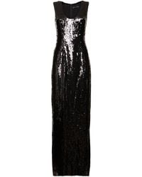 Brandon Maxwell - Sequined Sleeveless Long Dress - Lyst