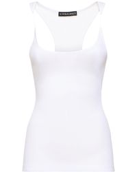 Y. Project - Ribbed Jersey Invisible Straps Top - Lyst