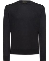 ZEGNA - Cashmere & Silk Light Knit Sweater - Lyst