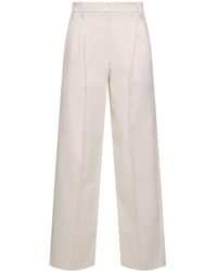 Brunello Cucinelli - ストレッチコットンストレートパンツ - Lyst