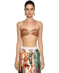 Marni Reggiseno In Raso - Marrone