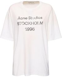Acne Studios - T-shirt Aus Baumwollmischung "exford U 1996" - Lyst