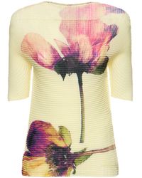 Issey Miyake - Damen Top Mit Plissees „Presssed Flora“ - Lyst