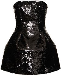 GIUSEPPE DI MORABITO - Shiny Strapless Mini Dress - Lyst