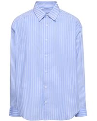 Matteau - Striped Organic Cotton Classic Shirt - Lyst