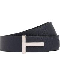 Tom Ford - 4cm Reversible Leather T Belt - Lyst
