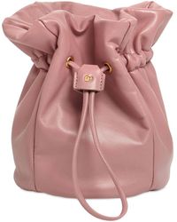 DSquared² Ophelia Mini Nappa Leather Bucket Bag - Pink