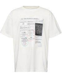 MM6 by Maison Martin Margiela - T Shirt con estampado gráfico - Lyst