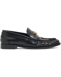Versace - Medusa Leather Loafers - Lyst