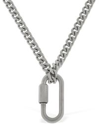 Maison Margiela Collier Avec Chaîne Chunky Et Mousqueton - Métallisé