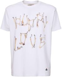 Vivienne Westwood - T-shirt Aus Baumwolle Mit Knochendruck - Lyst