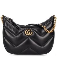 Gucci - Small gg marmont leather shoulder bag - Lyst