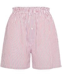 Maison Margiela - Striped Cotton Blend Jersey Boxer Shorts - Lyst
