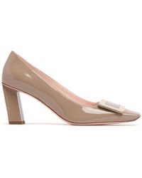 Roger Vivier - 75mm Hohe Pumps Aus Lackleder "belle Vivier" - Lyst