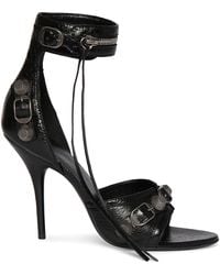 Balenciaga - 110Mm Cagole Leather Sandals - Lyst