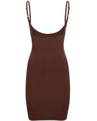 ANDREADAMO - Formendes Slip-on-minikleid Aus Jersey - Lyst