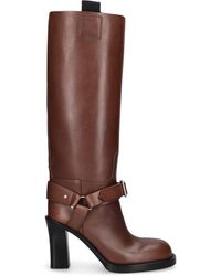 Burberry - 100mm Lf Stirrup Leather Tall Boots - Lyst