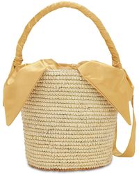 Sensi Studio Beuteltasche Aus Stroh "baby" - Mehrfarbig
