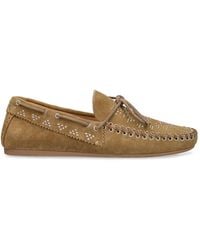 Isabel Marant - 10Mm Freen-Gb Studded Suede Loafers - Lyst