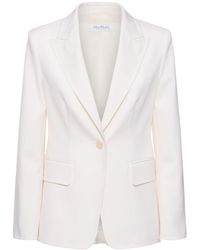 Max Mara - Einreihiger Blazer Aus Gabardine "palchi" - Lyst