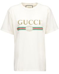 Gucci - Übergroßes T-Shirt Mit Logo - Lyst
