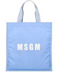 MSGM - Bolso shopping de nylon - Lyst