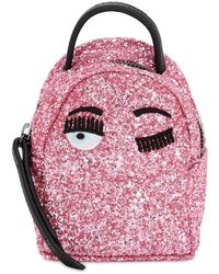 Chiara Ferragni Extramini Rucksack Mit Glitzer - Pink