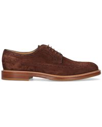 Brunello Cucinelli Leather Lace-up Shoes in Brown for Men Mens Shoes Lace-ups Oxford shoes 