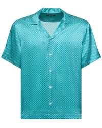 Frescobol Carioca - Roberto Star Print Silk Shirt - Lyst
