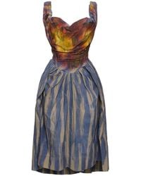 Vivienne Westwood - Kleid Aus Baumwollpopeline Mit Druck - Lyst