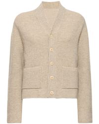 Lemaire - Cropped Wool Cardigan - Lyst