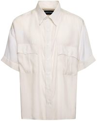 Giorgio Armani - Lyocell & Silk Short Sleeved Shirt - Lyst