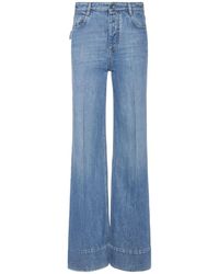Bottega Veneta - Vintage Indigo Wide Leg Denim Jeans - Lyst