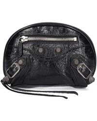 Balenciaga - Xs Le Cagole Leather Cosmetic Pouch - Lyst